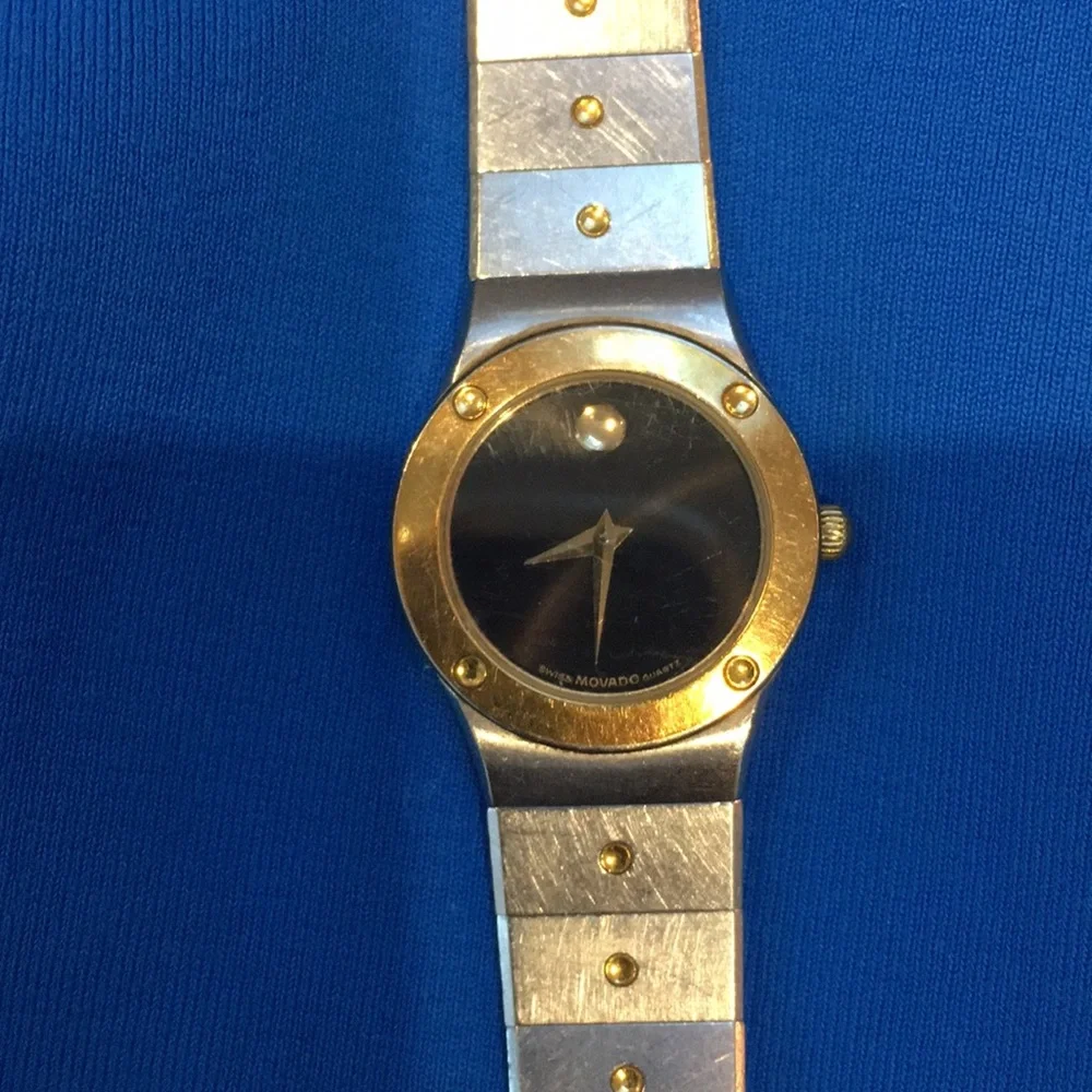 Movado Two-Tone Gold & Silver Museum Dial Ladies Watch